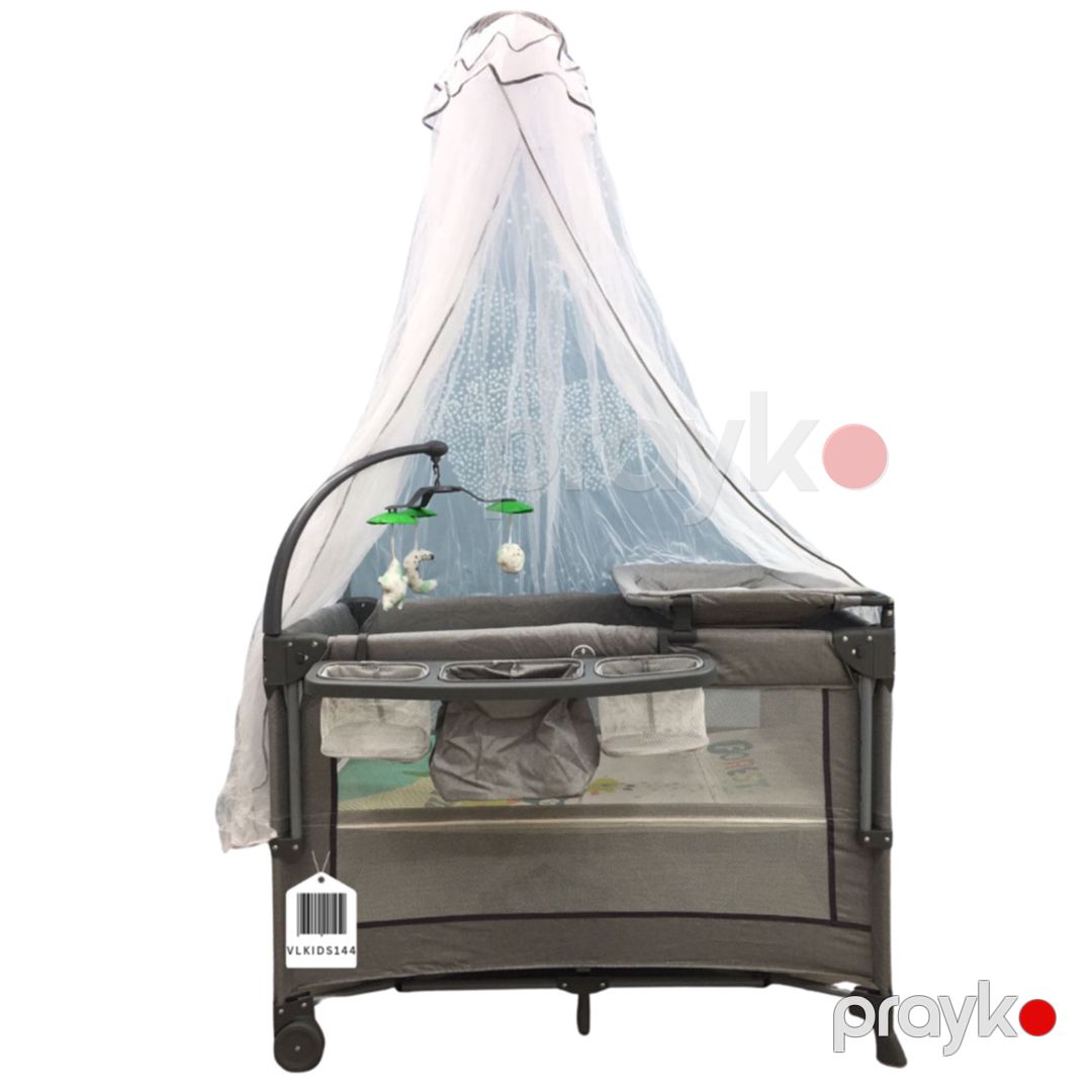 Manej-çarpayı Cool Baby VL-KIDS-144, boz, 100х60х74 sm — Mallar, Bakı (2)