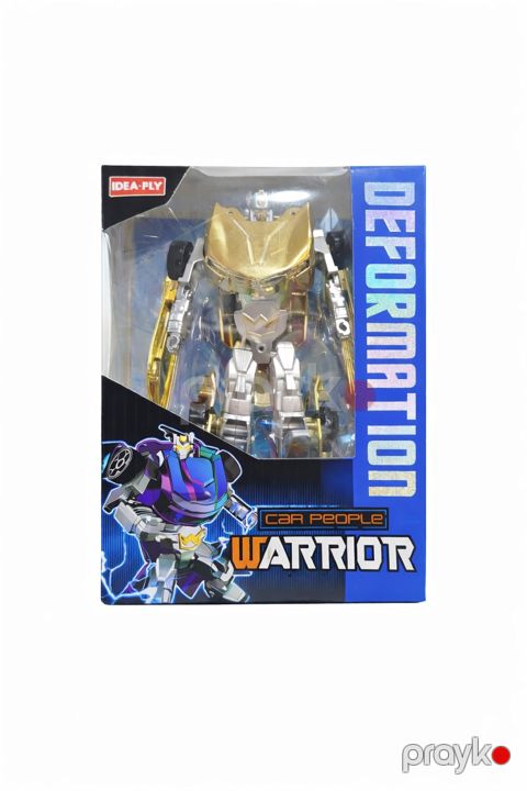 Robot-transformer Car People Warrior, 3+ yaş, ağ/qızılı — Bakı