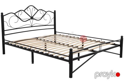 İki nəfərlik çarpayı Askona Luara 200x160 sm, qara — Bakı