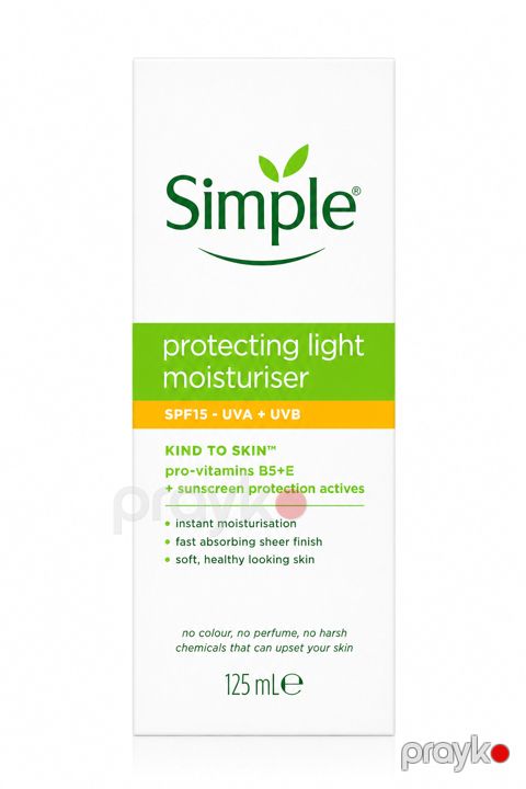 Günəş kremi Simple Krem SPF15 Üz Bütün dəri növləri üçün Suya davamlı — Bakı