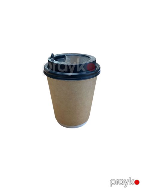 Birdəfəlik qab dəsti Loyal Packing, kraft, ikiqat divar, 8 oz stəkan (25 əd), 8 oz qapaq (25 əd) — Bakı