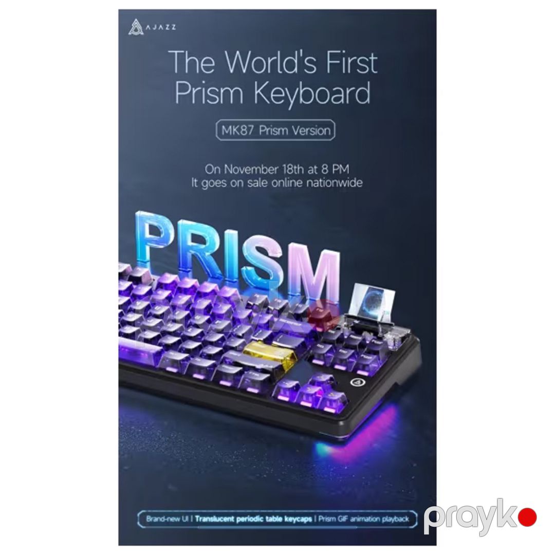 Ajazz MK87 Prism Purple-Yellow — Periferik cihazlar, Bakı (4)