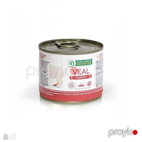 Konservləşdirilmiş yem Natures Protection Puppy Veal küçüklər üçün 200 q — Bakı
