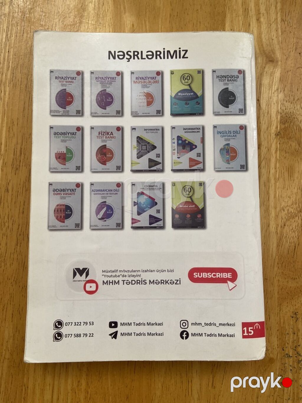MHM Tədris Mərkəzinin “Azərbaycan dili – Qaydalar və Testlər” kitabı — Kitablar, Bakı (2)