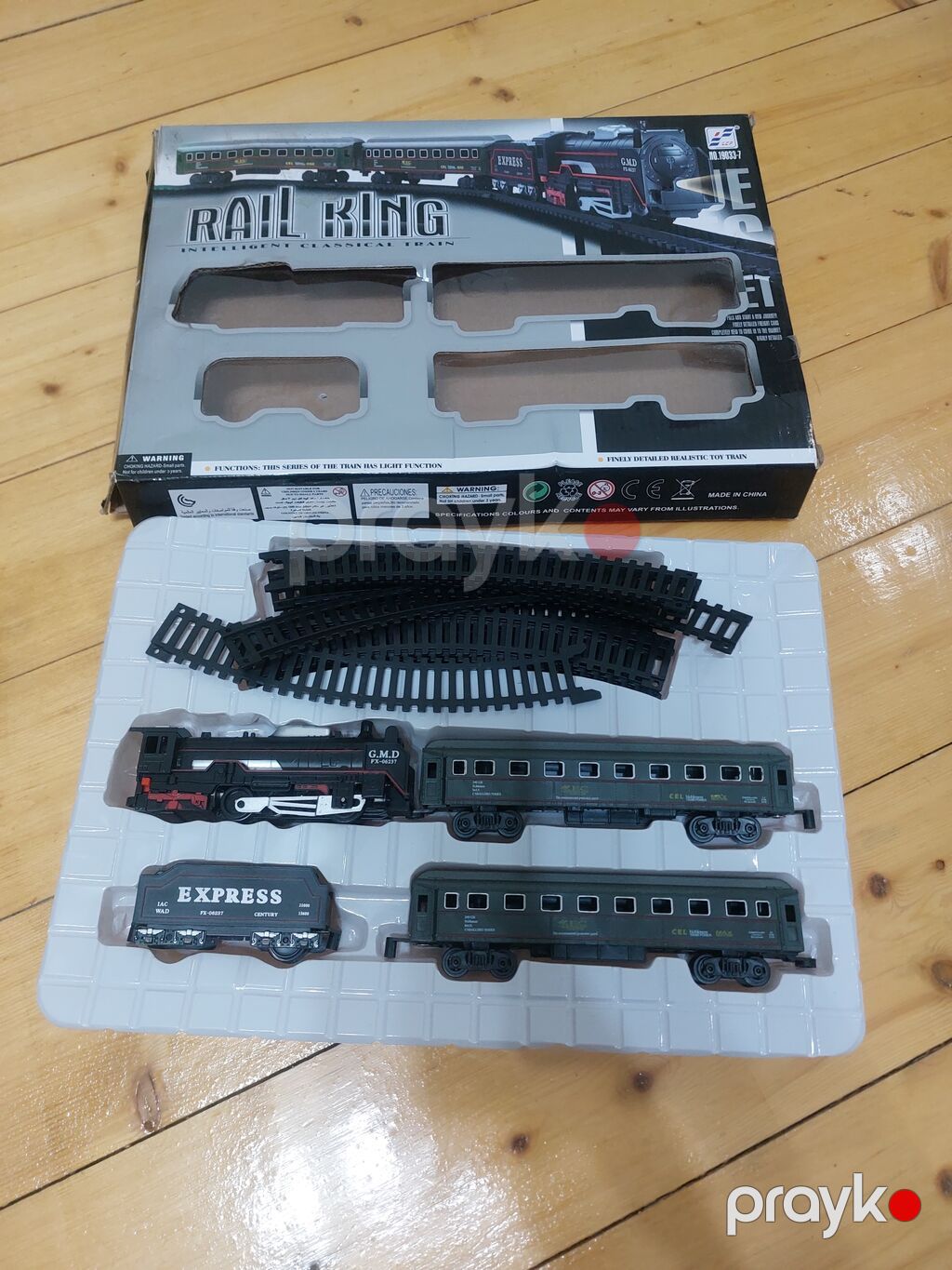 “Rail King” oyuncaq dəmir yolu dəsti Məzmun: - 1 ədəd buxarlı — Oyuncaqlar, Bakı (2)