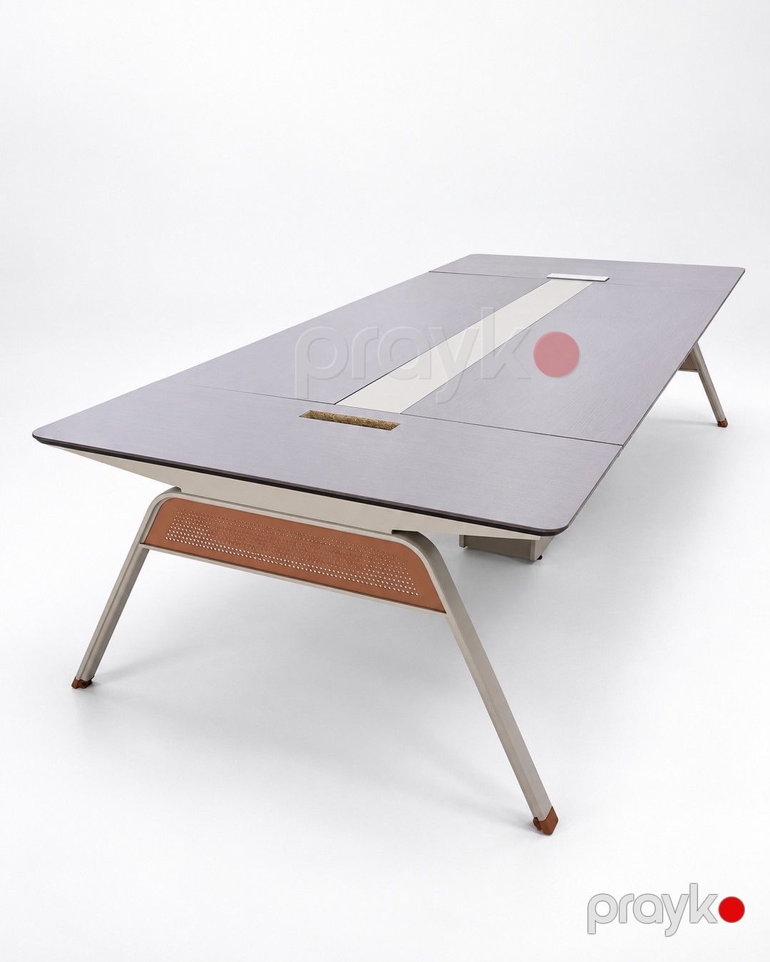Ofis masası LM61, MDF, qəhvəyi, 120x320x75 sm — Mallar, Bakı (2)