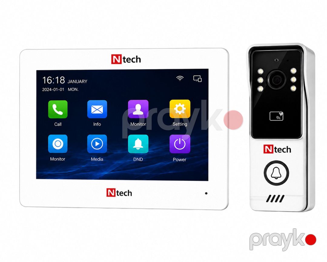 Ntech WiFi Video domofon Tuya Smart dəstəyi — Ağıllı ev və təhlükəsizlik, Bakı (2)