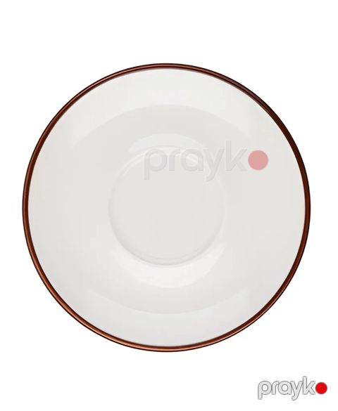 Nəlbəki ID-Fine Modest Brown Lona, 12 sm, farfor, ağ/qəhvəyi — Bakı