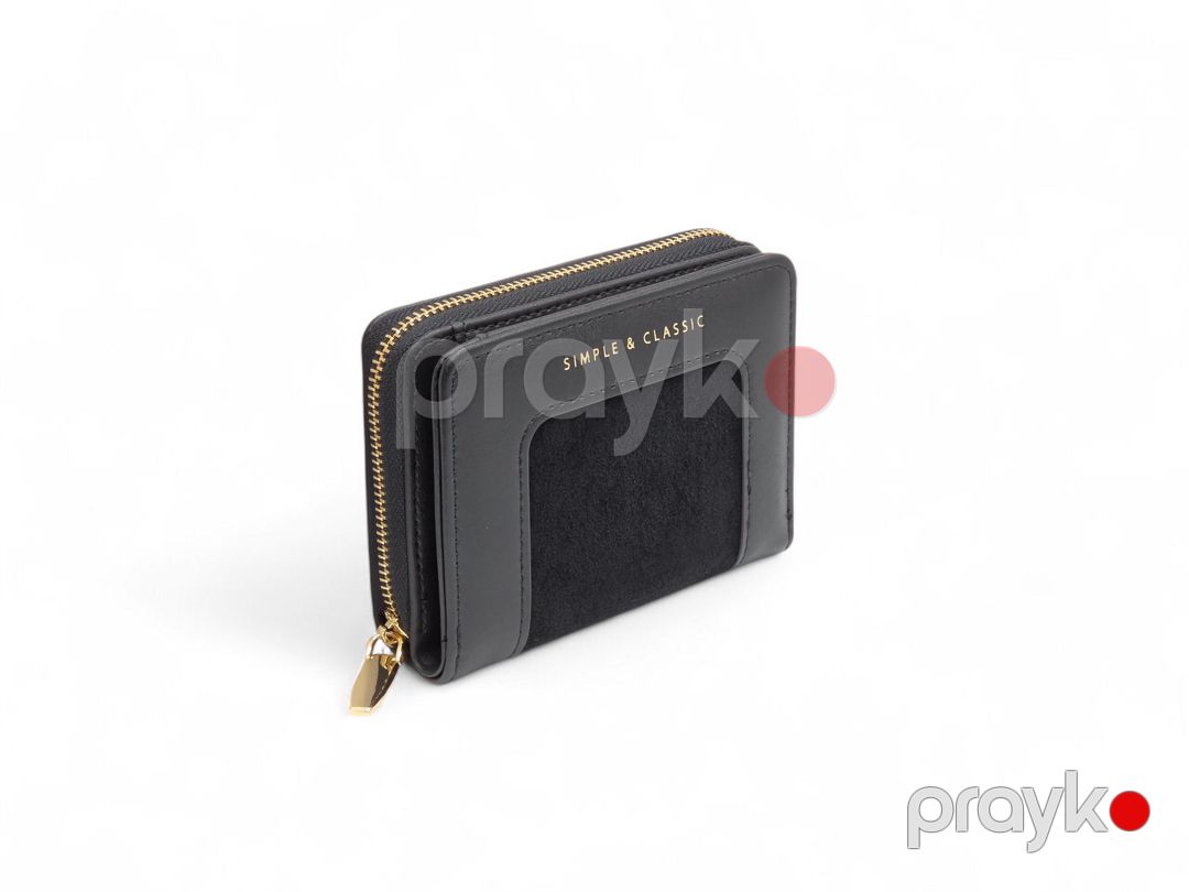 Portmone Yadas E2052-D034 Black, poliuretan, 9x12 sm — Mallar, Bakı (2)