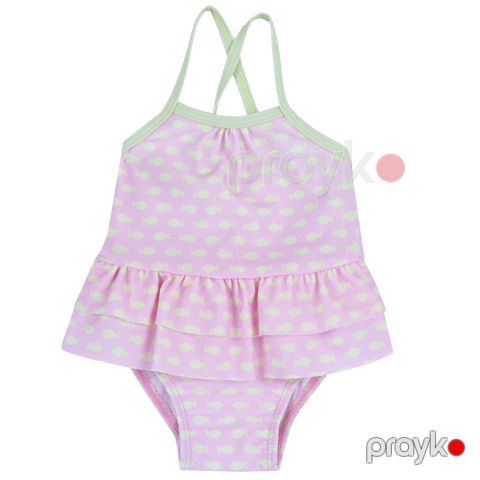 Qızlar üçün bütöv çimərlik geyimi Chicco 9016786000000-11, çəhrayı, poliester/elastan, ölçü 6 ay — Bakı