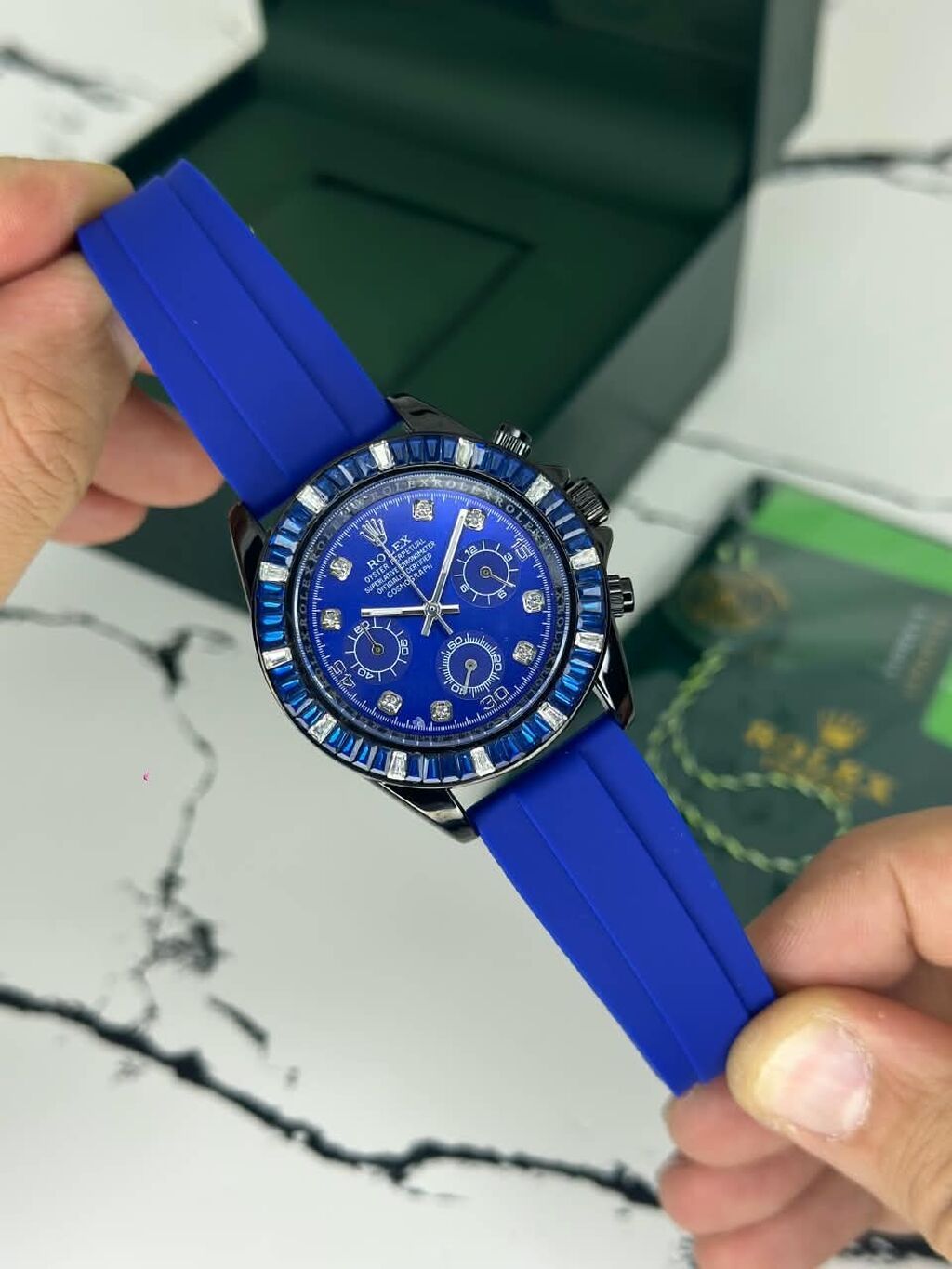 Yeni, Qol saatı, Rolex, rəng - Mavi — Qol saatları, Bakı (8)