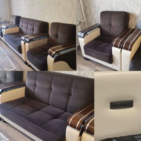 Saloğlu divan kreslo dəsti satılır 270₼. Açılır bazası var.Ünvan — Mehdiabad