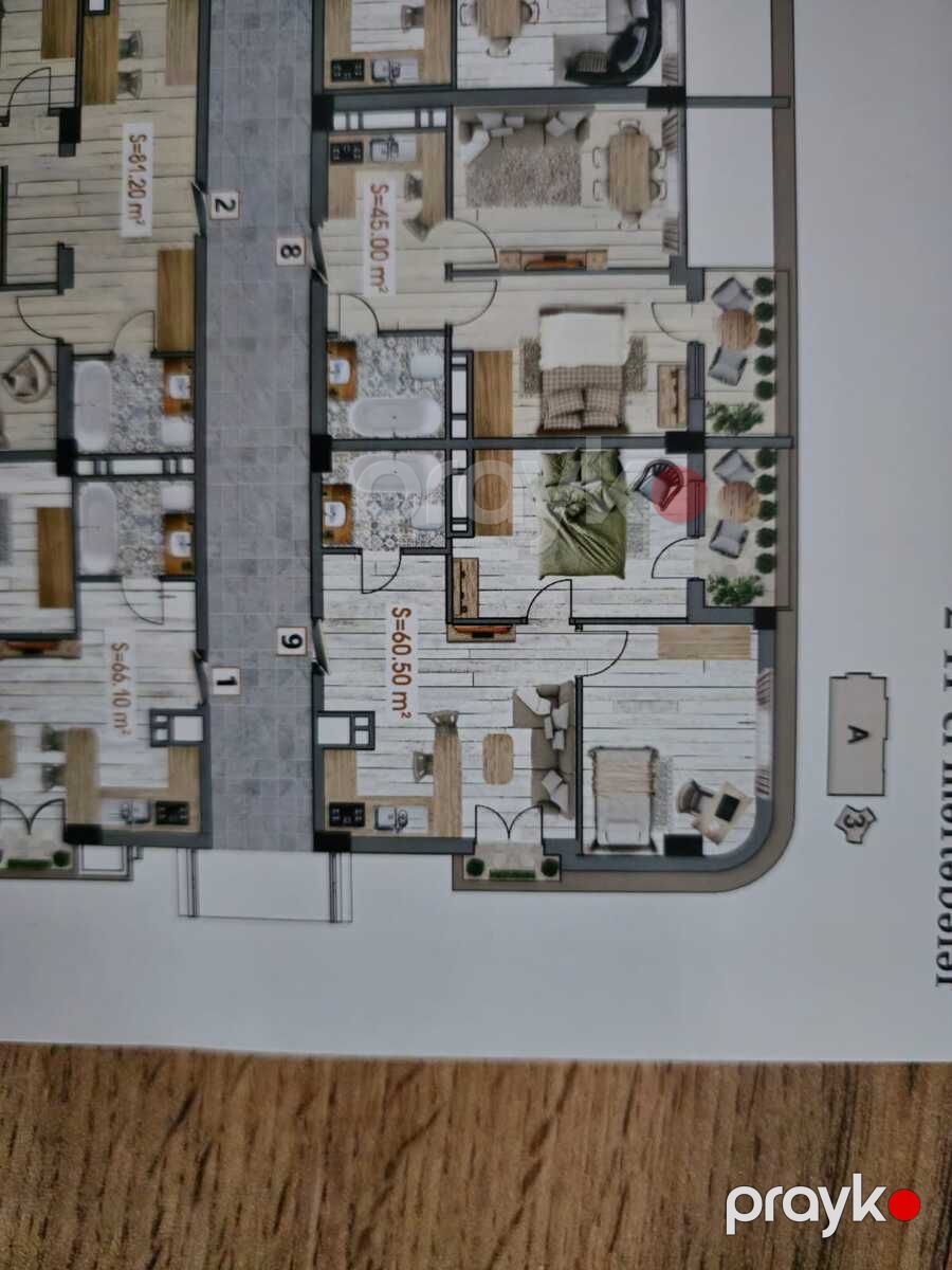 Satılır 3 otaqlı yeni tikili 60.5 m² — Mənzil, Bakı (6)