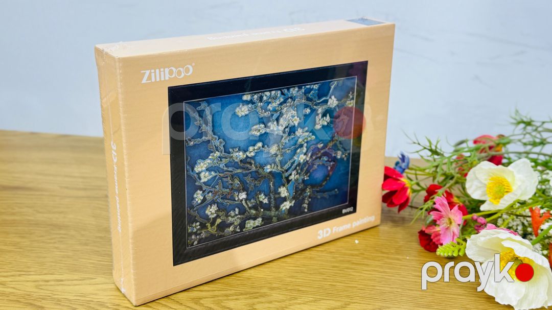 3D rəsm Irises, kağız/taxta, rəngbərəng, 22x17 sm — Mallar, Bakı