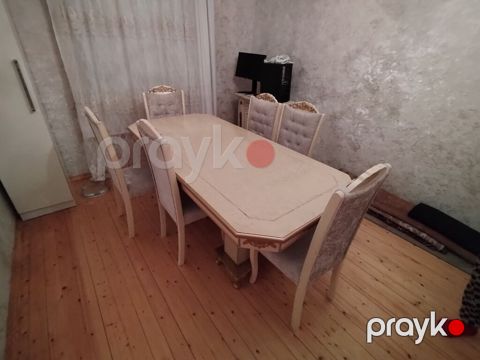 Qonaq otağı üçün, İşlənmiş, Açılmayan, Dördbucaq masa, 6 stul — Qobu