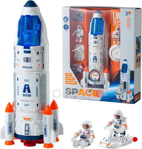 Kosmonavt oyunu SX-30 Space, işıq və səs effektləri ilə, ağ/göy — Bakı
