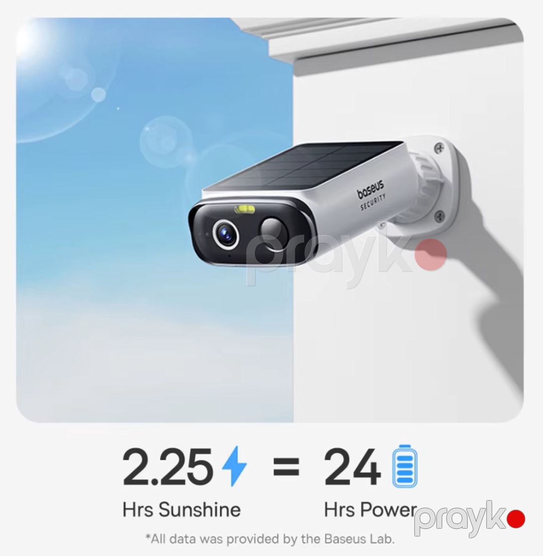 Müşahidə kamerası Baseus Security Camera 2K Günəş enerjisi ilə — Ağıllı ev və təhlükəsizlik, Bakı (8)