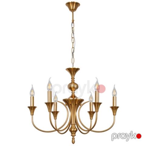Asma çilçıraq Şəms Aydınlatma 85025-6, 8xE14, antik qızılı, metal, 60x70 sm - 8133- 8 AB — Bakı