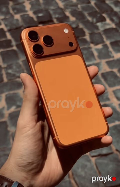 Narıncı rəngli smartfon korpusu və kamera qoruyucusu dəsti — Xaçmaz