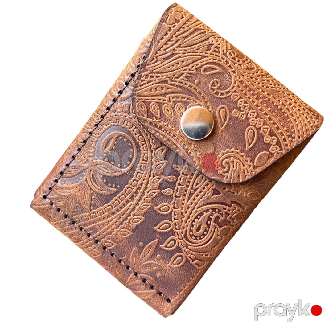 Pul kisəsi ORI Leather Dana dərisi 9.7 sm 6.9 sm 12956_1 butalı qəhvəyi — Mallar, Bakı (3)