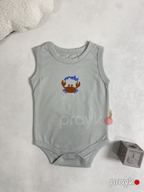 Yenidoğulan üçün bodi, boz, pambıq, ölçü 3-6 ay — Bakı
