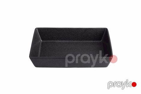Çərəz qabı Porland Seasons 04ALM002049, 16x10x4 sm, farfor, qara — Bakı