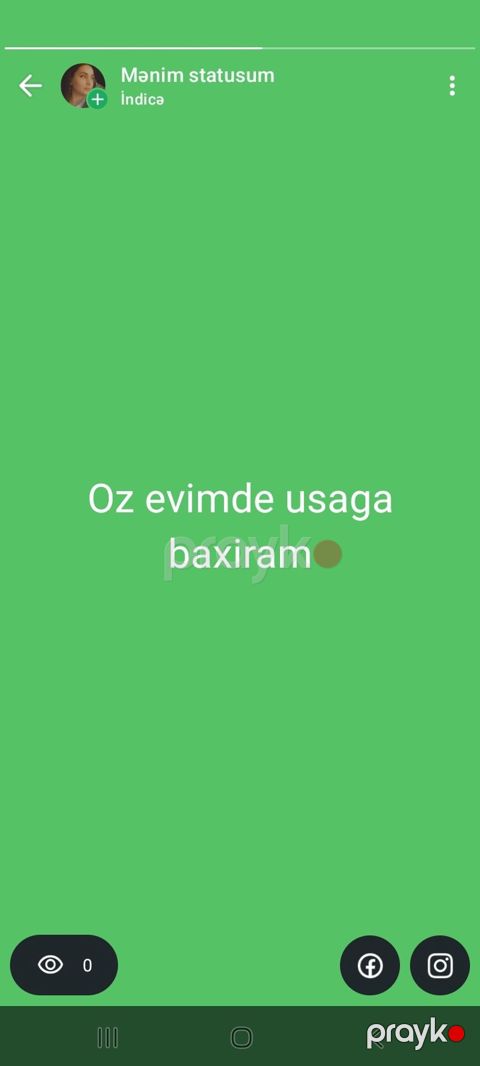 Oz evimde usaga baxiram 3 yasdan yuxari olsa yaxsi olar.saat 9 dan 4 e