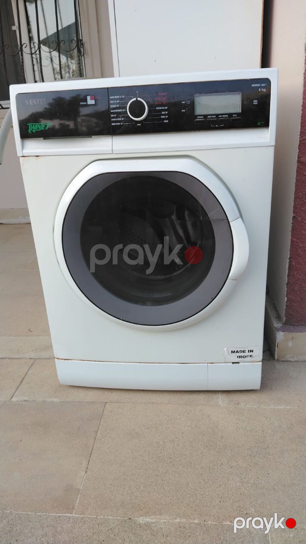 Paltaryuyan maşın Vestel, 8 kq, İşlənmiş, Avtomat, Qurutma var, Kredit yoxdur, Ünvandan götürmə — Çamaşır maşınları, Ceyranbatan (2)