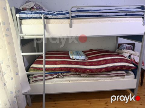Oğlan və qız üçün, İşlənmiş, Çarpayı, Matrassız, Siyirməsiz, Dəmir — Bakı