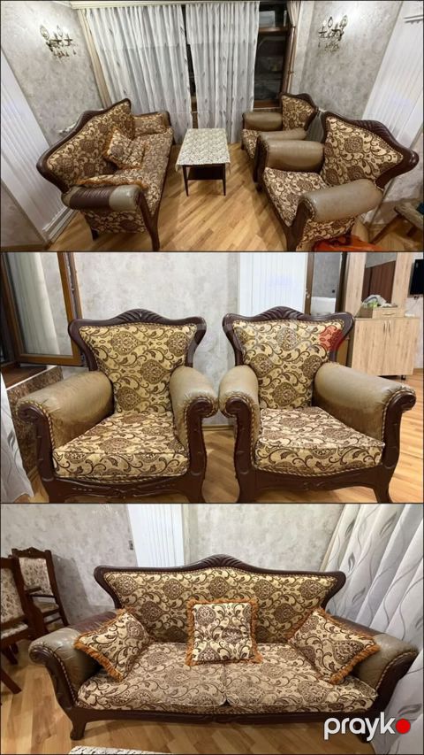 İşlənmiş, Divan, 2 kreslo, Bazasız, Açılmayan — Digah