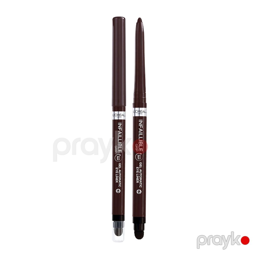 Göz gələmi L'Oréal Paris Automatic Eyeliner Infaillible Grip Gel 004 Brown Denim — Mallar, Bakı (2)