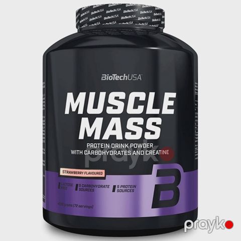 Qeyner BioTechUSA Muscle Mass Strawberry, 4000 q — Bakı