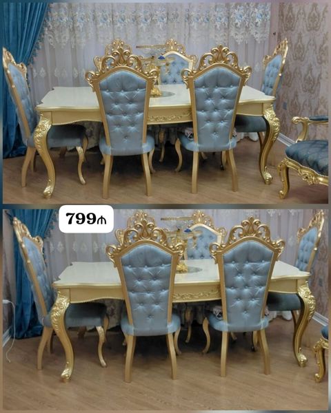*799₼ Masa desti Satılır‼ 8öturacağı var UNVAN:-Yeni — Sara — Masalar və stullar
