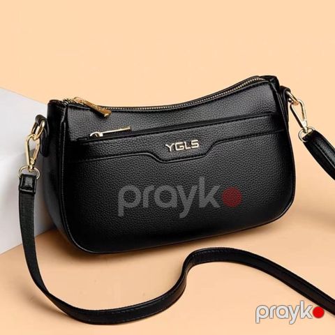 Qadın çiyin çantası No Brand 044STORE_17060313, eko dəri, qara, 25x14x7 sm — Bakı