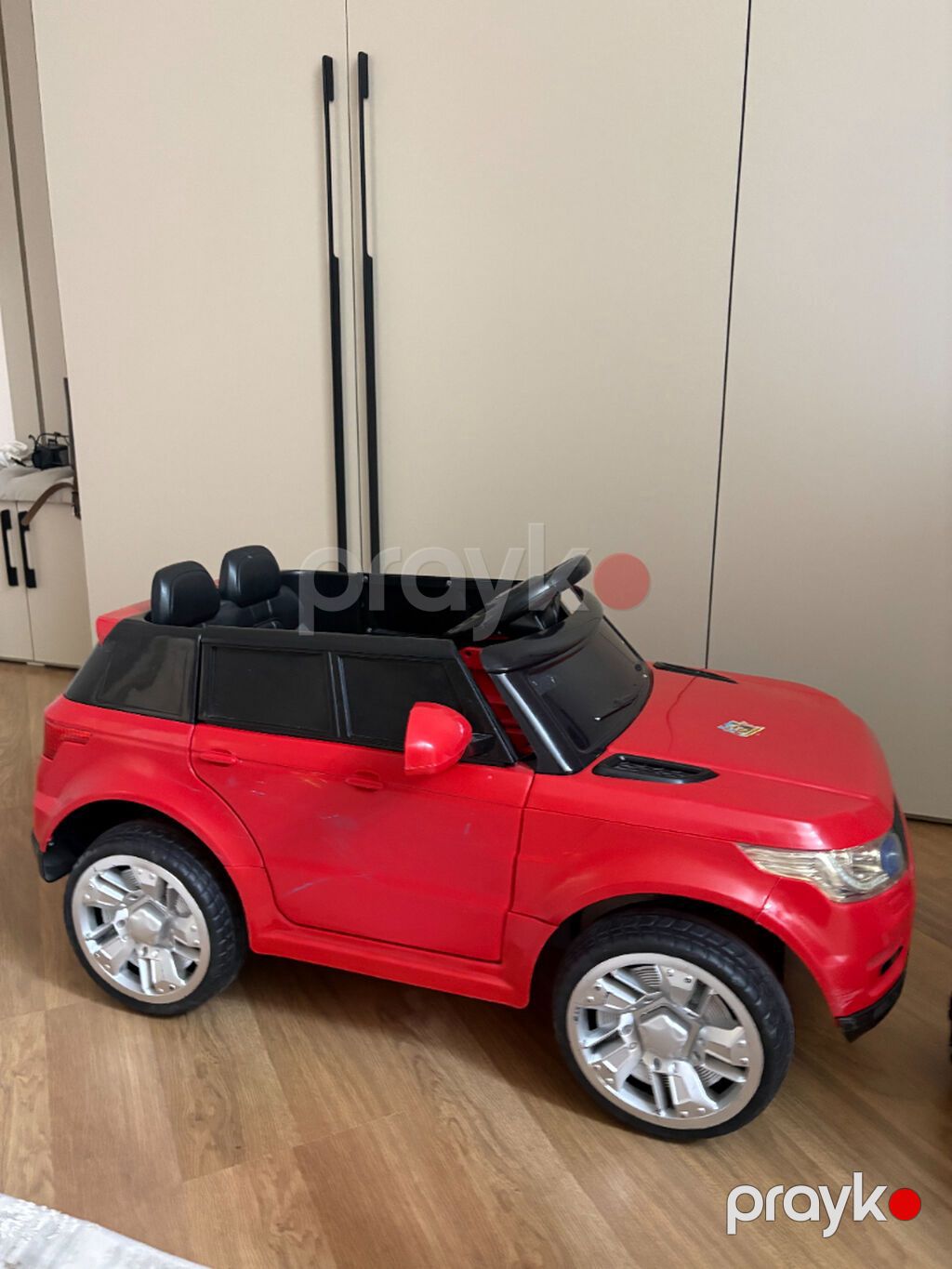 Uşaq üçün elektrikli minik avtomobili - Rəng: qırmızı, SUV stilində — Uşaq avtomobilləri, Bakı (5)