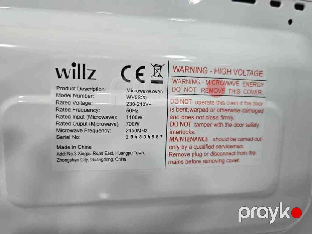Mikrodalğalı soba "Willz WV5S20" — Ev texnikası, Bakı (5)