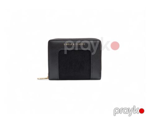 Portmone Yadas E2052-D034 Black, poliuretan, 9x12 sm — Bakı