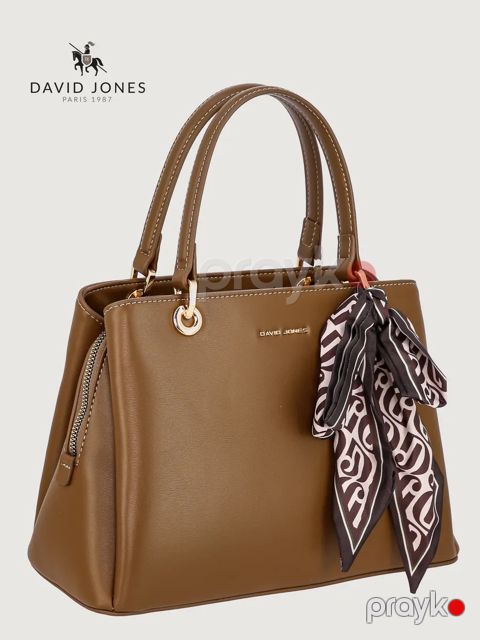 Çiyin çantası David Jones CM8554-1, Qəhvəyi, Eko dəri, 28 sm — Bakı