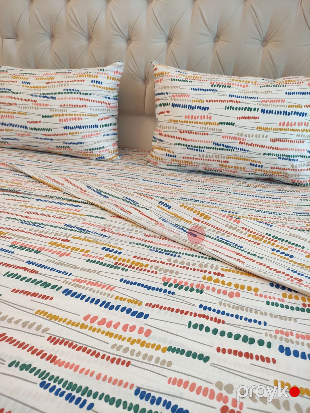 Yataq dəsti Bright Spectrum, ikinəfərlik, pambıq, yorğan üzün 200x220 sm, mələfə 240x260 sm, yastıq üzü 50x70 sm/2 əd, rəngbərəng — Mallar, Bakı (2)