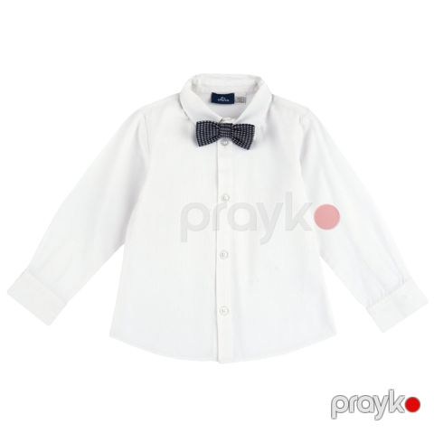 Oğlanlar üçün uzunqol köynək Chicco 9054728000000-33, ağ, poliester/pambıq, ölçü 6 yaş — Bakı