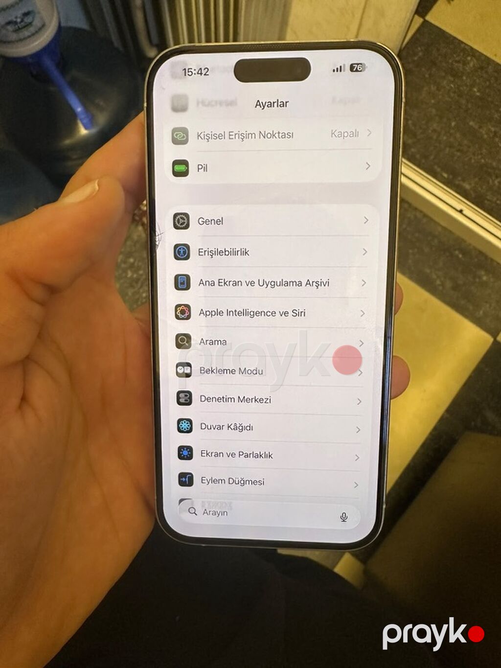 IPhone 15 Pro, Ağ, Face ID — Apple iPhone, Sumqayıt (4)