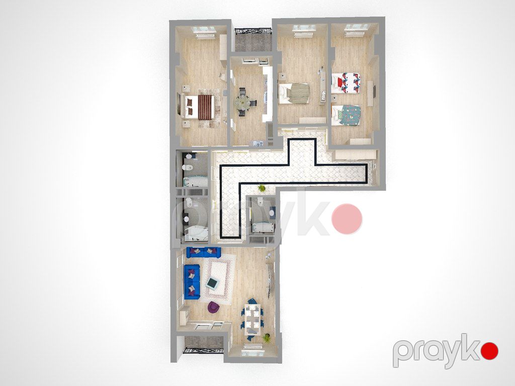 Satılır 4 otaqlı yeni tikili 217 m² — Mənzil, Bakı (10)