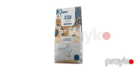 Quru yem pişiklər üçün Vida Super Chicken with Super Veggies, 1 kq — Bakı