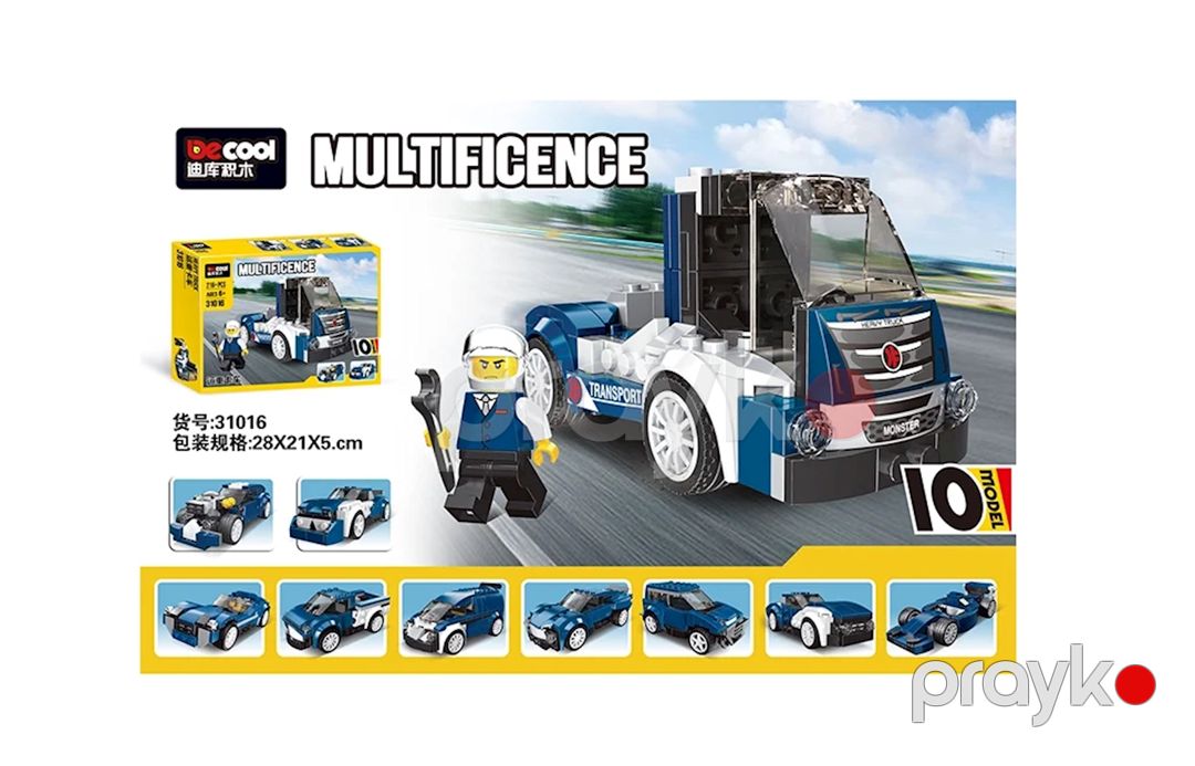 Blok konstruktor Decool Multificence Heavy Truck 31016, 216 element — Mallar, Bakı (2)