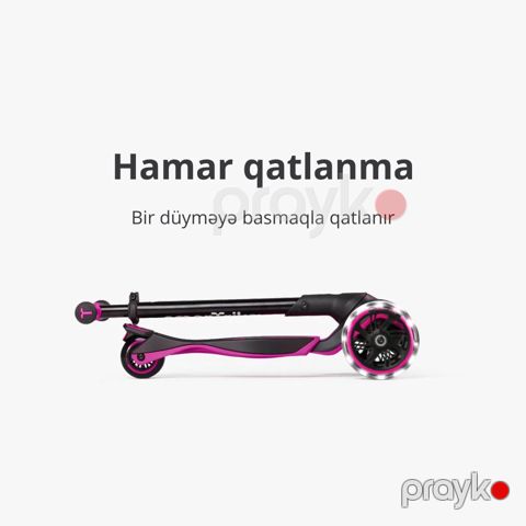 Uşaq skuter Smartrıke Xtend Ride-on Çəhrayı — Bakı