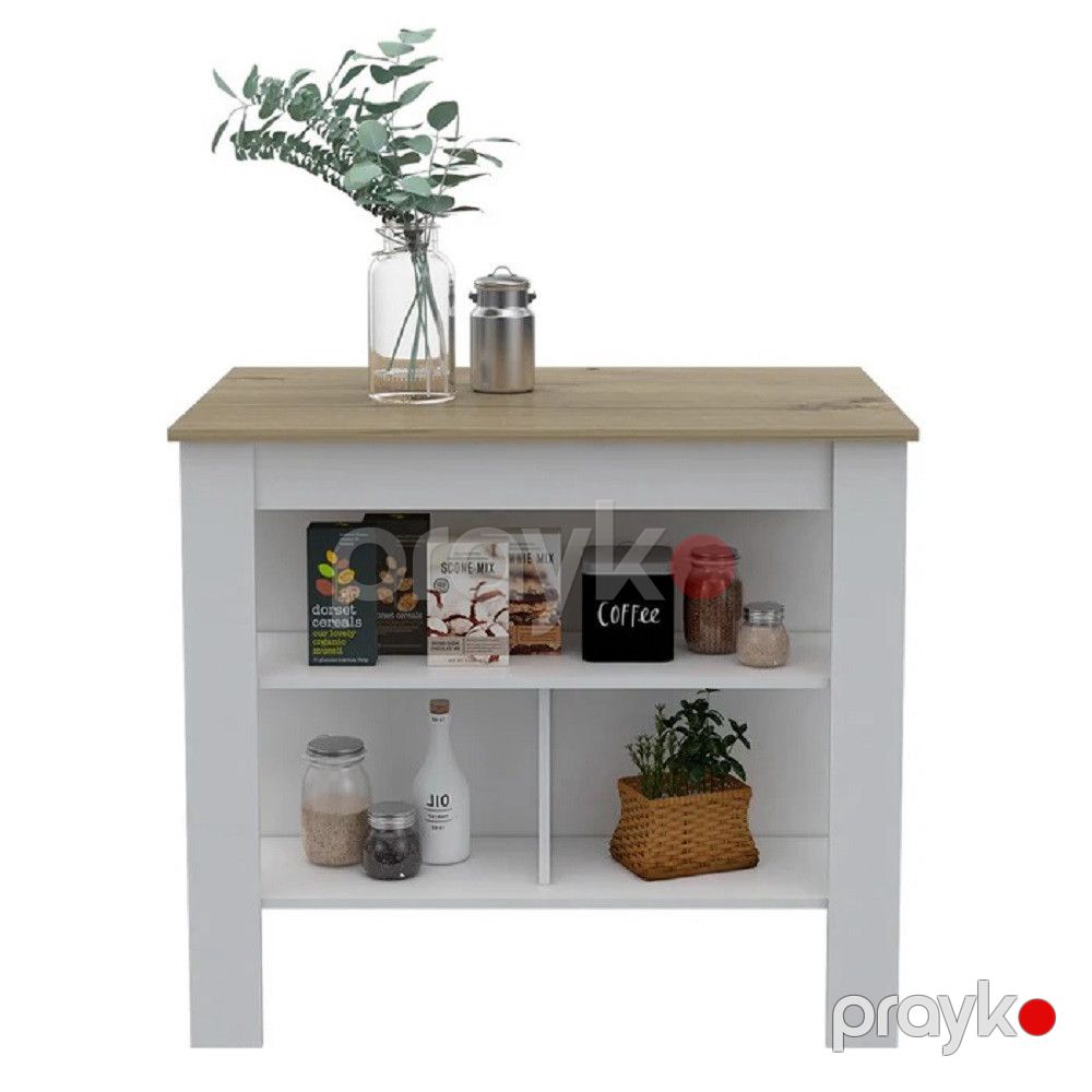 Yemək masası ev_13900615, LDSP/laminat, ağ/qəhvəyi, 90x70x103 sm — Mallar, Bakı (2)