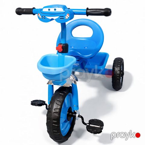 Uşaq üçtəkərli velosiped Blue Racer VP088, səbətli, göy — Bakı