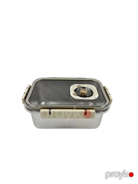 Lanç-boks İL - 4578, paslanmayan polad/plastik, gümüşü, 9x14x20 sm — Bakı