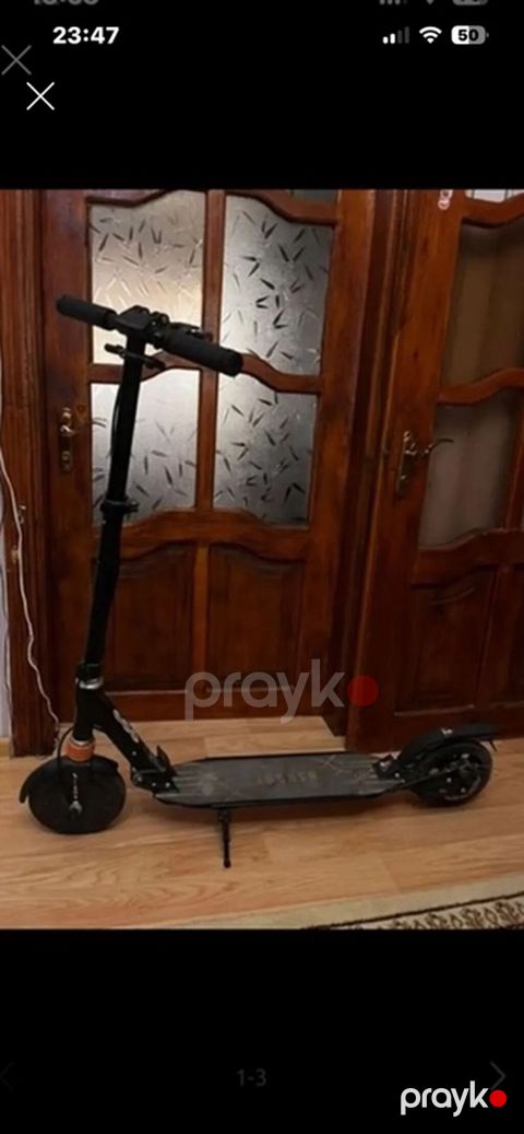 Elektrik skuter – şəhər içi rahat və səssiz hərəkət üçün. Cox az — Bakı