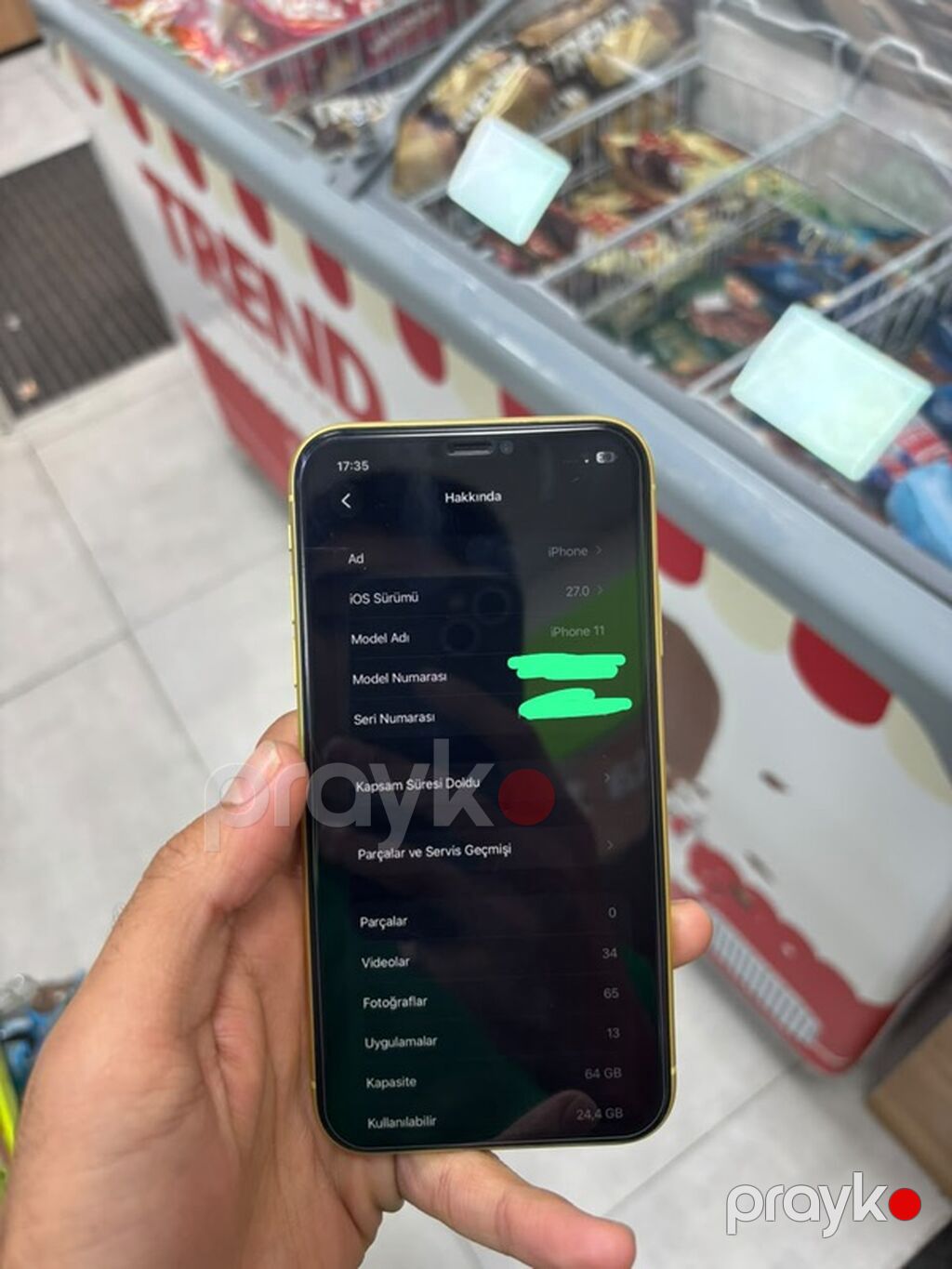 IPhone 11, 64 GB, Sarı, Face ID — Apple iPhone, Bakı (5)